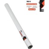 Marsilyan™- 2mt x 45CM Beyaz Sade Tezgah Üstü Folyo Sticker - Duvar Kağıt Kendinden Yapışkanlı - Eko Dekorasyon - Dayanıklı BX40 - Renkli - standart