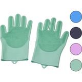 Marsilyan 2pcs Renkli Silikon Tırtırlı Bulaşık Eldiveni (4887)