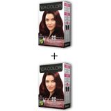 Marsilyan 2x2 Tüp Krem Saç Boyası Seti Kestane Kızılı No:4.6