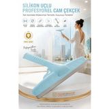 Marsilyan 34 cm Silikon Uçlu Profesyonel Cam Çekçek - Tasarım Estetiği ve Kusursuz Temizlik 723197 - Renkli - standart