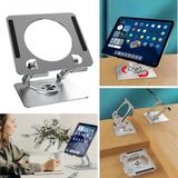 Marsilyan 360 Derece Dönebilen Yükseltilmiş Masaüstü Ayarlanabilir Metal Tablet Standı - 1 - Renkli