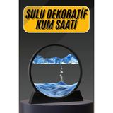 Marsilyan 3D LED Işıklı Kum Saati Gece Lambası Hareketli Sulu Kum Saati Dekoratif - Renkli - standart