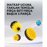 Marsilyan 3’lü Matkap Ucu Temizlik Fırçası Seti Çok Amaçlı - 0 - 3 Yaş - 0 - Siyah