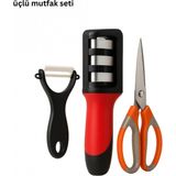 Marsilyan- 3’lü Mutfak Makası Seti - Renkli - standart