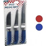 Marsilyan™- 3pcs Bilezikli Kurban Bıçak Seti BP-320Y--BP-036K--BP-0403 No:2 Kemik Sıyırma - No:0 Yüzme - No:3 Et Kurban Bıçak BX40 - Renkli - standart