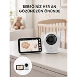 Marsilyan 4.5 Inç Ekranlı Gece Görüşlü Bebek Kamerası ve Monitörü Yeni Nesil - Renkli - standart