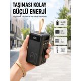 Marsilyan 4 Çıkışlı Hızlı Şarj Destekli Powerbank Yeni Nesil - Çok Renkli
