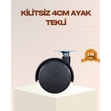 Marsilyan 4 cm Kilitsiz Mobilya Ayağı Tekli Kolay Dönen Masa ve Sehpa Ayağı Ieg - 1