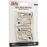 Marsilyan 4 Parça Plastik - Yaylı Masa Örtüsü Mandalı Kıskacı (K95) - Renkli - standart