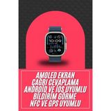 Marsilyan 49MM Akıllı Saat Amoled Ekranlı Kadın Erkek Kol Saati Plastik Kordon - 1 - Renkli