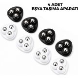Marsilyan 4pcs 3 Bilya Tekerlekli Poşetli Mobilya Eşya Taşıma Aparatı 360° (4887) - Renkli