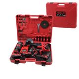 Marsilyan 4PCS USTA ELEKTRİKLİ ALET SETİ ŞARJLI=21V MATKAP - VİDALAMA - SPRAL TAŞLAMA - SOMUN PLASTİK �