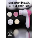Marsilyan 5 Fonksiyonlu Kablosuz Yüz Temizleme Cihazı ile Derinlemesine Cilt Bakımı - 000-Siyah