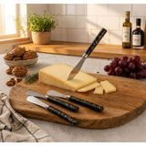 Marsilyan 5 Parça Uzun Kahvaltı Bıçak - Siyah Mermer Desen Saplı 16.5 cm (4887) - Renkli