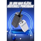 Marsilyan 50.000 Mah Powerbank Turbo Hızlı LED Göstergeli Android Ios Uyumlu Taşınabilir Askılı - Çok Renkli