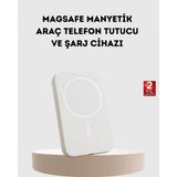Marsilyan 5000MAH Manyetik Powerbank – Iphone Serisi Için Taşınabilir Kablosuz Şarj Cihazı - Renkli