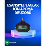 Marsilyan 550 ml Kapasiteli Ultrasonik Difüzör – Yağsız Nemlendirici Kullanımıyla Uyumlu - Renkli - 1