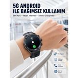 Marsilyan 5g Android Akıllı Saat Amoled Ekran Sımm Kaart Destekli Kameralı - Renkli - 1