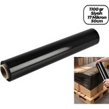 Marsilyan 6 Adet BRÜT:1100GR = Net Streç :600GR Siyah Koli - Palet Streç Film 17 Mikron 50CM (4887)