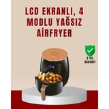 Marsilyan 6 Litre Büyük Kapasiteli Dokunmatik Airfryer 2400W Yağsız Fritöz