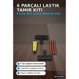 Marsilyan™- 6 Parçalı Patlak Lastik Tamir Kiti Araba Motosiklet Bisiklet Onarım Seti BX-313440
