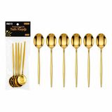 Marsilyan 60 PARÇA GOLD TATLI KAŞIK SETİ 13CM - 1 PAKET İÇİNDE 6 ADET VARDIR - 10 PAKET GÖNDERİLİR (4