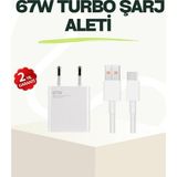 Marsilyan 67 Watt Güçlü Çift Turbo Şarj Aleti iPhone 13 14 15 Pro Max Uyumlu - Renkli
