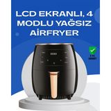 Marsilyan 6l Yağsız Fritöz 2400W Dokunmatik Ekran Otomatik Kapanma Airfryer