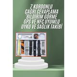 Marsilyan 7 Kordonlu Akıllı Saat Plastik Kordon Hasır Kordon Çelik Kordon - 1 - Renkli
