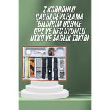 Marsilyan 7 Kordonlu Akıllı Saat Plastik Kordon Hasır Kordon Çelik Kordon - 35 - 48 mm - 1 - Renkli