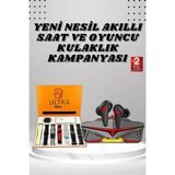 Marsilyan 7 Kordonlu Akıllı Saat ve Kulaklığı Bluetooth Bağlantılı Android ve Ios Uyumlu - Çok Renkli