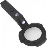 Marsilyan -7 LED Aydınlatma,fener,pusula,4x Büyütme Okuma Büyüteç TH-600557 - Renkli