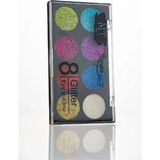 Marsilyan 8 Renk Glitter Far Paleti - 2'li Set - Renkli - standart