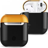 Marsilyan Airpods 2 (2.nesil) 3in1 Kılıf - Siyah-Sarı - Renkli