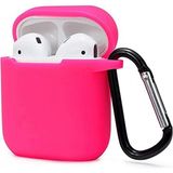 Marsilyan Airpods 2 (2.nesil) Sert Silikon Kılıf - Pembe - 1 - Renkli
