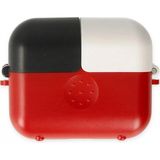 Marsilyan Airpods 3 (3.nesil) Basmalı Kılıf - Kırmızı-Siyah-Beyaz - 1 - Renkli