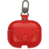 Marsilyan Airpods 3 (3.nesil) Çanta Deri Kılıf - Kırmızı