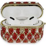 Marsilyan Airpods Pro 2 (2.nesil) Klor Taşlı Kılıf - Desen 1 - Renkli