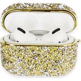 Marsilyan Airpods Pro 2 (2.nesil) Luz Taşlı Kılıf - Gold - 1 - Renkli