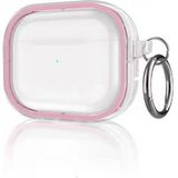 Marsilyan Airpods Pro 2 (2.nesil) Shiny Şeffaf Kılıf - Pembe - 1 - Renkli