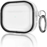 Marsilyan Airpods Pro 2 (2.nesil) Shiny Şeffaf Kılıf - Siyah - 1 - Renkli