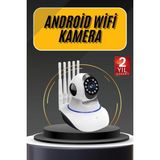 Marsilyan Akıllı Gece Görüşlü Sensörlü Wifi Kamera Telefondan Takip Edilebilir - Renkli - standart