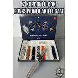 Marsilyan Akıllı Saat 7 Kordonlu Yeni Nesil Arama Cevaplayan Çok Fonksiyonlu - Çok Renkli
