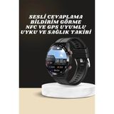 Marsilyan Akıllı Saat Amoled Ekran Metal ve Deri Kordonlu Uyku ve Sağlık Takibi Titreşimli - Çok Renkli