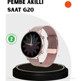 Marsilyan Akıllı Saat – Bluetooth Arama, Suya Dayanıklı, Renkli Ekran - 35 - 48 mm - 1 - 01P-Pembe