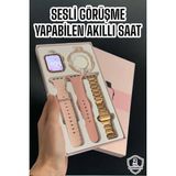 Marsilyan Akıllı Saat Bluetooth Bağlantılı Aksesuar Hediyeli Gps Takibi - 35 - 48 mm - 1 - 01P-Pembe
