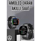 Marsilyan Akıllı Saat Bluetooth Bağlantılı Amoled Ekran Uyku ve Sağlık Takibi - 35 - 48 mm - 1 - Renkli