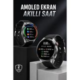 Marsilyan Akıllı Saat Bluetooth Bağlantılı Amoled Ekran Uyku ve Sağlık Takibi - MCT8099-3543 - Çok Renkli