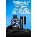 Marsilyan Akıllı Saat Çelik Kordonlu Amoled Ekran Android ve Ios Uyumlu Çağrı Cevaplayabilen - 35 - 48 mm - 1 - 01P-Pembe