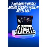 Marsilyan Akıllı Saat Çoklu Kordon Seçenekli Dokunmatik Ekran Nabız Sensörlü - 35 - 48 mm - 1 - 01P-Pembe